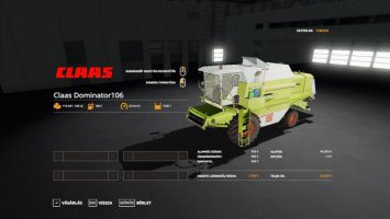 Claas Dominator 106 v1.0.0.3 FS19