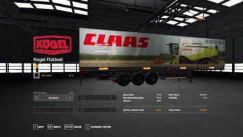 CLAAS KOGEL AUTOLOADER TRAILER FS19