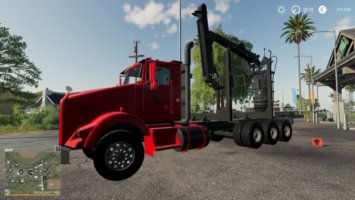 KENWORTH T800 SELF LOADER fs19