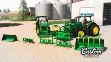 John Deere H480 + John Deere 7R + John Deere 8R + MDS Tools fs19