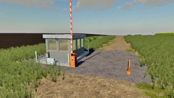 Placeable Security Booth With Barrier FS19