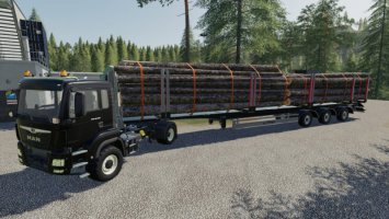 Fliegl Timber Runner Wide With Autoload Wood v1.1 FS19