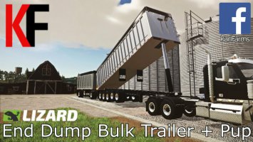 Lizard End Dump Bulk Trailer + Pup Trailer