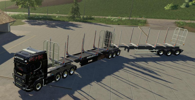 Wood Trailer Roadtrain V120 Fs19 Mod Mod For Landwirtschafts Simulator 19 Ls Portal 3370