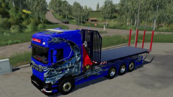 SCANIA NG HKL AND CRANE v1.1 FS19