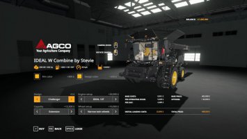 AGCO IDEAL 9 Combine By Stevie FS19