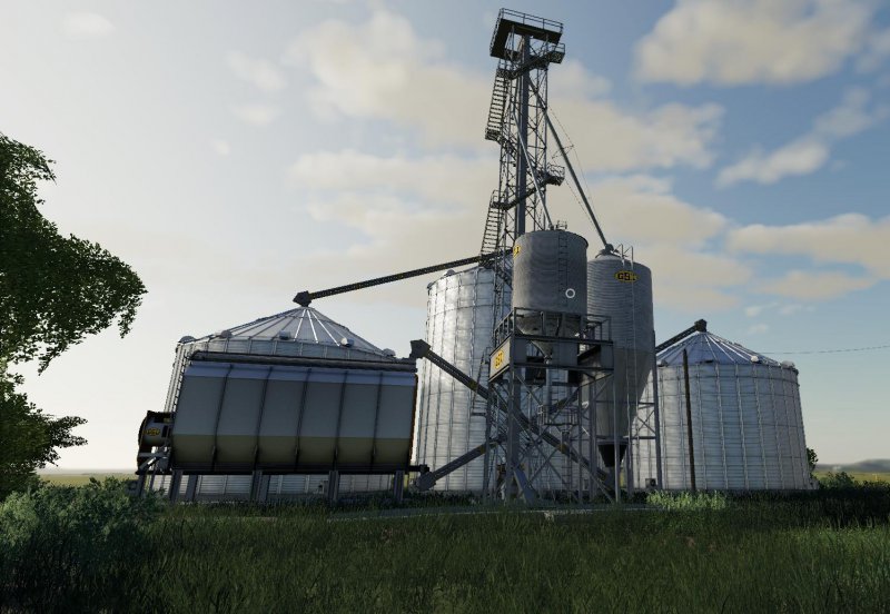 Fs19 Grain Bins Mod 5486