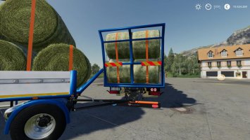 Trailer 3 axle with platform for Scania S580 truck FS19