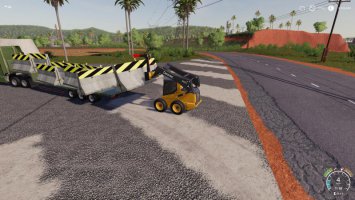 Dynamic Concrete Road Barrier With Attacher FS19