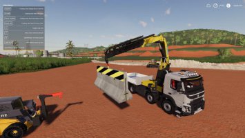 Dynamic Concrete Road Barrier With Attacher FS19