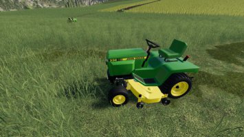 John Deere 332 Lawn Tractor with Lawn Mower and Garden Tractor Implements V2 FS19