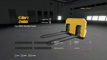 Marble HD Forks For CAt 980K v0.5 FS19