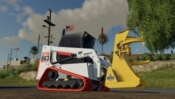 Bobcat 863 Turbo With Bobcat Shovel FS19