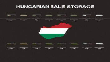 Hungarian Bale Storage Pack v1.1 FS19