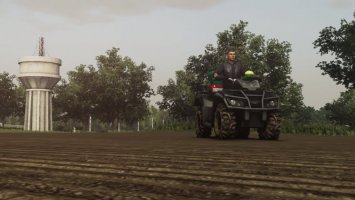 Quad with Delimbe Spreader FS19