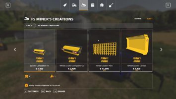 WHEEL LOADER ROAD PACK FS19