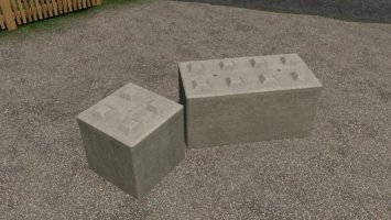 Concrete Stone Blocks Stackable FS19