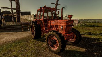 Rusty Tractor With Old Plow FS19