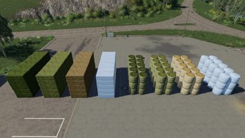 Buyable Large Stack Of Bales fs19