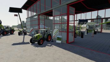 CLAAS shop and advertising objects set FS19