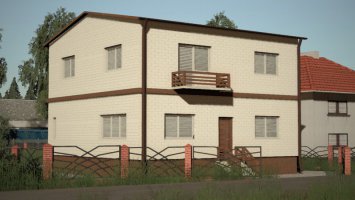 Weißes Wohnhaus fs19