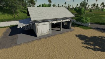 Farmhouse Garage With Working Doors And Light FS19