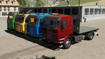 Scania 113H SideDoors + Crane FS19