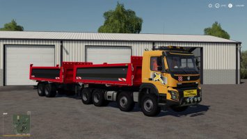 Volvo FMX 8x4 + Meiller Tandem Pack v1.2 FS19