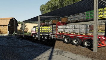 Warehouse Of Products On Pallets FS19