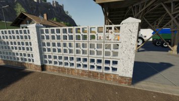 Concrete Brick Fence Pack v1.2 FS19