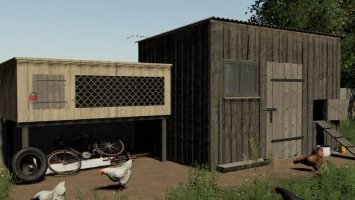 Small Wooden Chicken Coop fs19