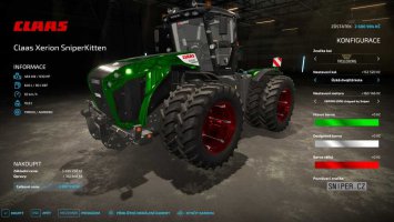 Claas XERION 4000-5000 by SniperKittenCZ v1.3 FS22
