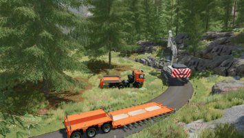 Goldhofer Low Loader With Extensions fs22