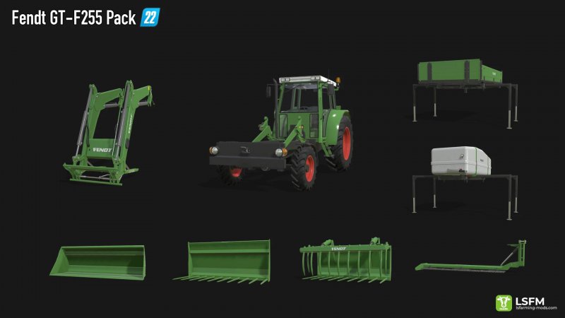 Fendt F255gt Pack V1002 Fs22 Mod Mod For Landwirtschafts