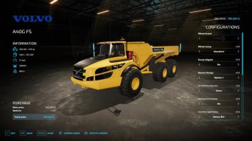 FS22 Volvo A40GFS v1.1.1.0 FS22