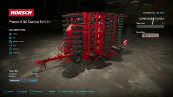 HORSCH Pronto 9 DC Special Edition fs22