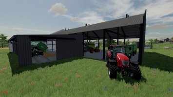 Shed for machines