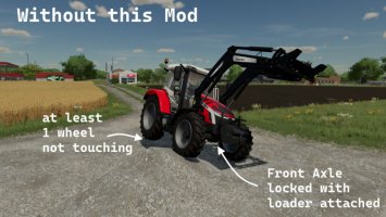 Frontloader Axle Lock Remover v1.1 FS22