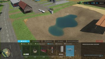 Placeable water 100x100m with free watertrigger FS22