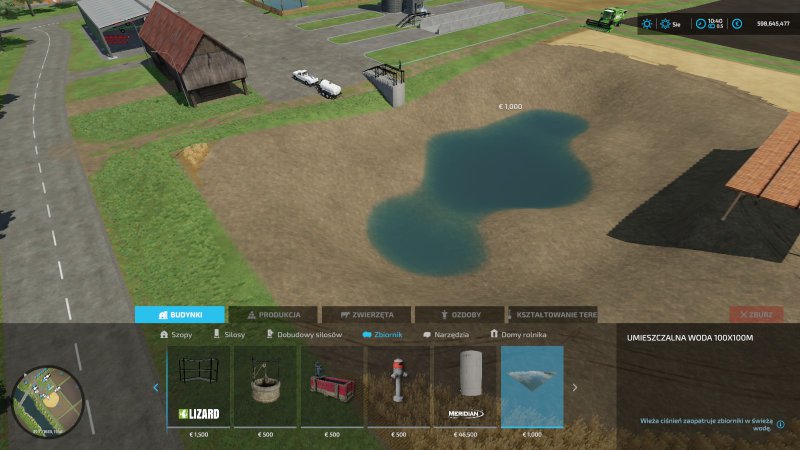 Placeable Water 100x100m With Free Watertrigger Fs22 Mod Mod For Landwirtschafts Simulator 6973