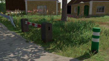 Typical Czech Bollards And Barriers (Prefab) fs22