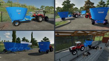 EuroMilk Forage Wagons Pack FS22