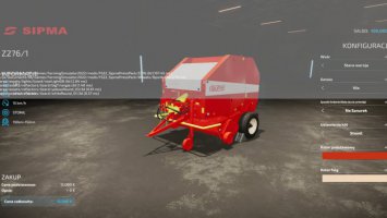 SipmaPressPack Update V1.1.0.0 (Sipma Z276 – SipmaZ279) FS22