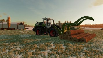 TimbeRRR Jaw Wheel Loader Log Fork FS22