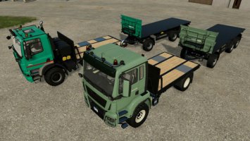 Trucks And Trailer With Pallet Autoload fs22
