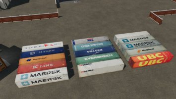Cargo Container Package (Prefab) FS22