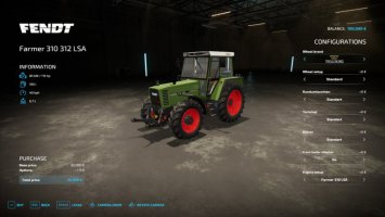 Fendt Farmer 310/312 LSA Turbomatik FS22