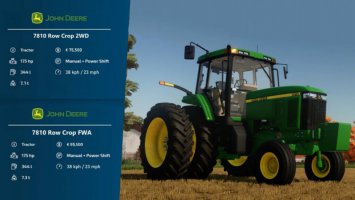 John Deere 7810 Row Crop FS22