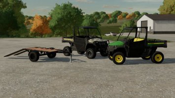 John Deere XUV865E And Cargo Cart FS22