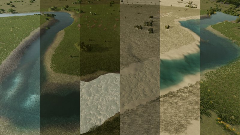 Natural Water Rivers And Ponds Pack FS22